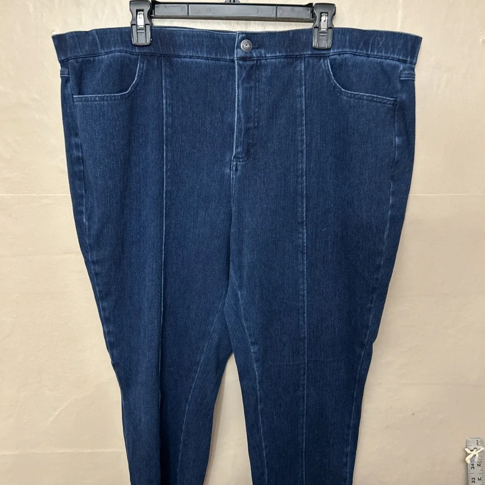 isaac mizrahi 20W Petite Stretch Indigo Denim‎ Jeans
